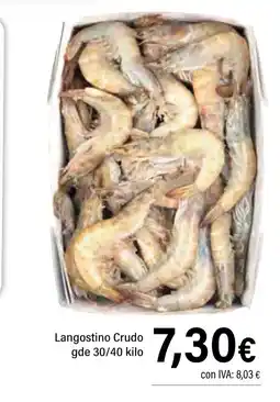 Cash Ifa Langostino Crudo oferta