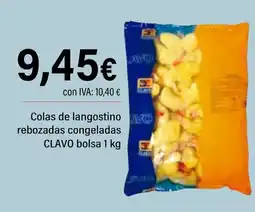 Cash Ifa CLAVO Colas de langostino rebozadas congelada oferta