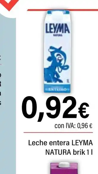 Cash Ifa LEYMA Leche entera oferta