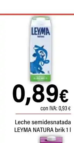 Cash Ifa LEYMA NATURA Leche semidesnatada oferta