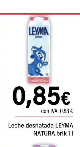 Cash Ifa LEYMA NATURA Leche desnatada oferta