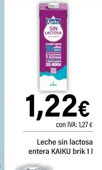 Cash Ifa KAIKU Leche sin lactosa entera oferta