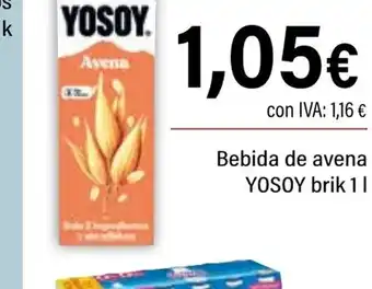 Cash Ifa YOSOY Bebida de avena oferta