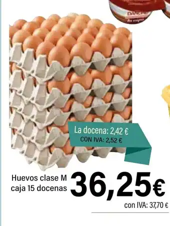 Cash Ifa Huevos clase M caja 15 docenas oferta