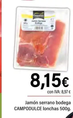 Cash Ifa CAMPODULCE Jamón serrano bodega oferta
