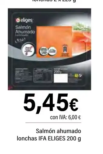Cash Ifa IFA ELIGES Salmón ahumado oferta