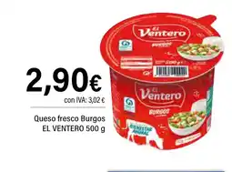 Cash Ifa EL VENTERO Queso fresco Burgos oferta