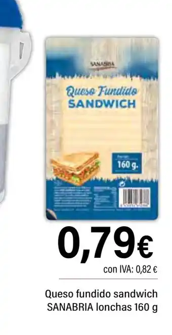 Cash Ifa SANABRIA Queso fundido sandwich oferta