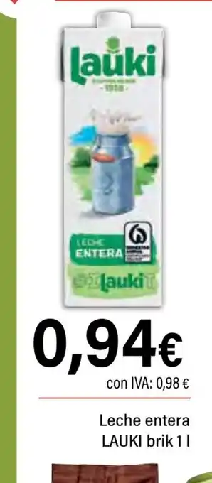 Cash Ifa LAUKI Leche entera oferta