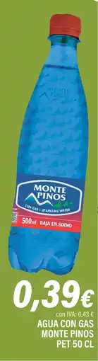 Cash Ifa MONTE PINOS Agua con gas oferta