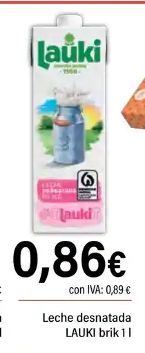 Cash Ifa LAUKI Leche semidesnatada oferta