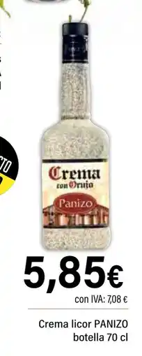 Cash Ifa PANIZO Crema licor botella oferta