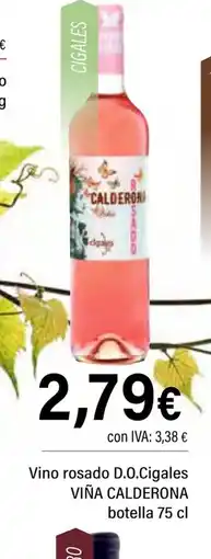 Cash Ifa VIÑA CALDERONA Vino rosado D.O.Cigales oferta