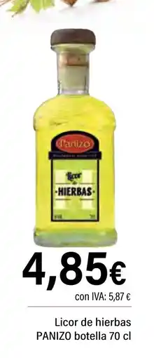 Cash Ifa PANIZO Licor de hierbas oferta