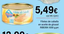 Cash Ifa RIBEIRA Filetes de caballa en aceite de girasol oferta
