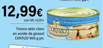 Cash Ifa CORTIZO Tronco atún claro en aceite de girasol oferta