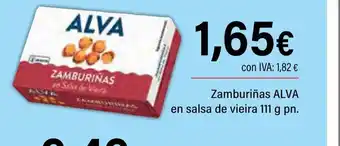 Cash Ifa ALVA Zamburiñas en salsa de vieira oferta