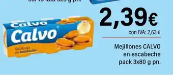 Cash Ifa CALVO Mejillones en escabeche oferta