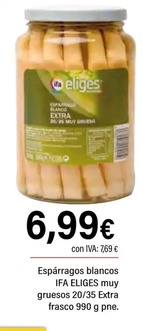 Cash Ifa IFA ELIGES Espárragos blancos muy gruesos oferta