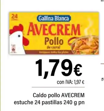Cash Ifa AVECREM Caldo pollo estuche 24 pastillas oferta