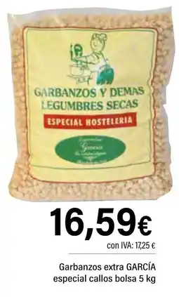 Cash Ifa GARCIA Garbanzos extra especial callos bolsa oferta