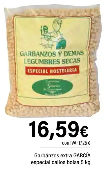 Cash Ifa GARCIA Garbanzos extra especial callos bolsa oferta