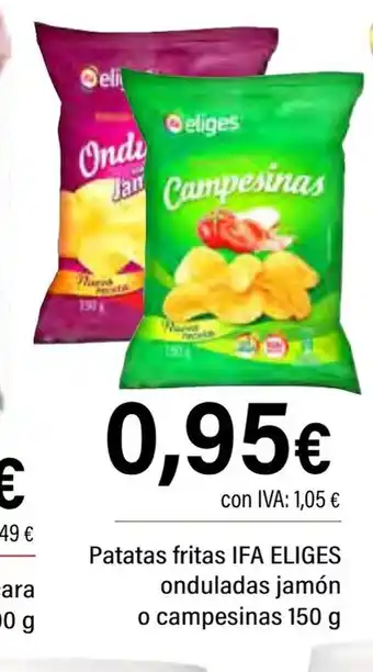Cash Ifa IFA ELIGES Patatas fritas onduladas jamón oferta