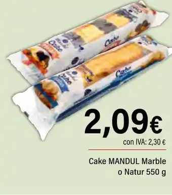 Cash Ifa MANDUL Cake Marble o Nature oferta