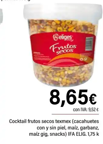 Cash Ifa Cocktail frutos secos texmex oferta