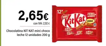 Cash Ifa KIT KAT Chocolatina mini choco oferta