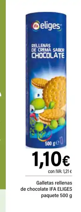 Cash Ifa IFA ELIGES Galletas rellenas de chocolate oferta