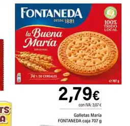 Cash Ifa FONTANEDA Galletas María oferta