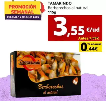 Tu Trébol Hipermercados Tamarindo - berberechos al natural oferta