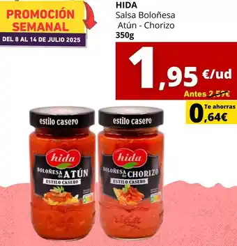 Tu Trébol Hipermercados Hida - salsa bolonesa atun - chorizo oferta