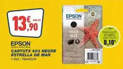 Bureau Vallée Epson - cartux 603 negre estrella de mar oferta