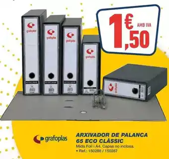 Bureau Vallée Eco - arxivador de palanca 65 classic oferta