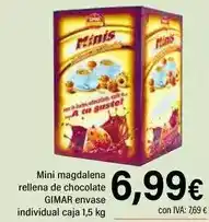 Cash Ifa Gimar - mini magdalena rellena de chocolate envase individual caja oferta