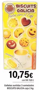 Cash Ifa Biscuits galicia - galletas surtidas 3 variedades caja 2 kg oferta