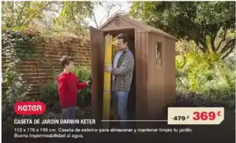 Chafiras Keter - caseta de jardín darwin keter oferta