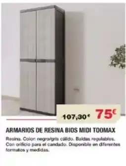 Chafiras Armarios de resina bios midi toomax oferta