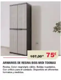 Chafiras Armarios de resina bios midi toomax oferta