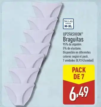 ALDI Up2fashion - braguitas oferta