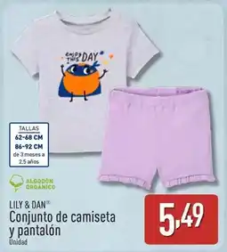 ALDI Lily & dan - conjunto de camiseta y pantalon oferta