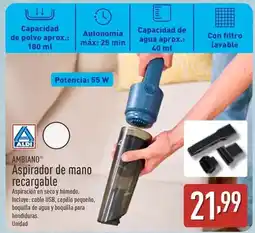 ALDI Ambiano - aspirador de mano recargable oferta