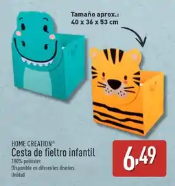 ALDI Home creation - cesta de fieltro infantil oferta