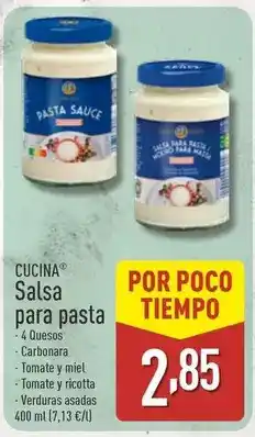 ALDI Cucina - salsa para pasta oferta