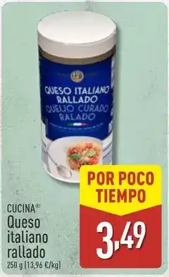 ALDI Cucina - queso italiano rallado oferta