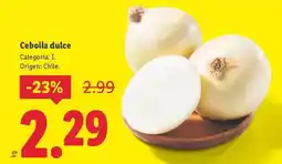 Lidl Origen - cebolla dulce oferta
