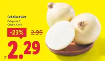 Lidl Origen - cebolla dulce oferta
