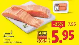 Lidl Lomos de salmon oferta